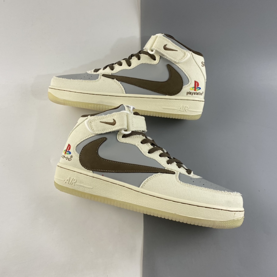 P260  Travis Scott x Sony PlayStation 5 x NIKE Air Force 1’07 Mid ”PS5” 联名款扣篮板鞋 BQ5828-202