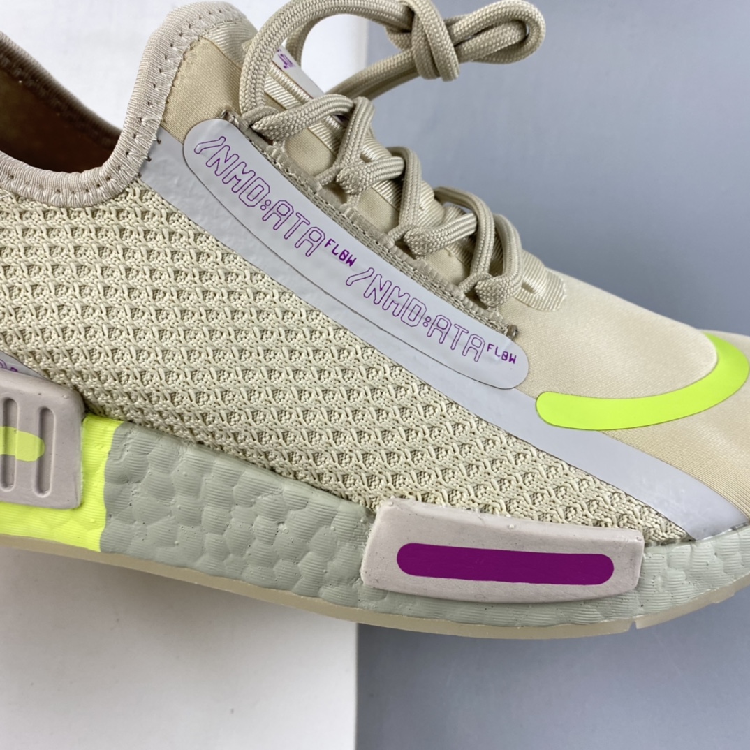 P190  Adidas  NMD_R1 SPECTOO 阿迪三叶草低帮休闲爆米花跑步鞋 FX6935