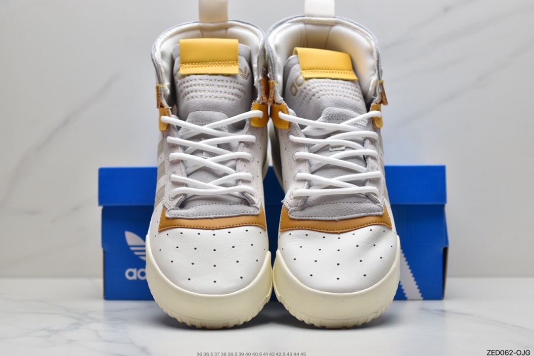 260 Adidas 阿迪达斯 Rivalry RM CHI 三叶草 BOOST中底 高帮皮面男女休闲板鞋 F35178