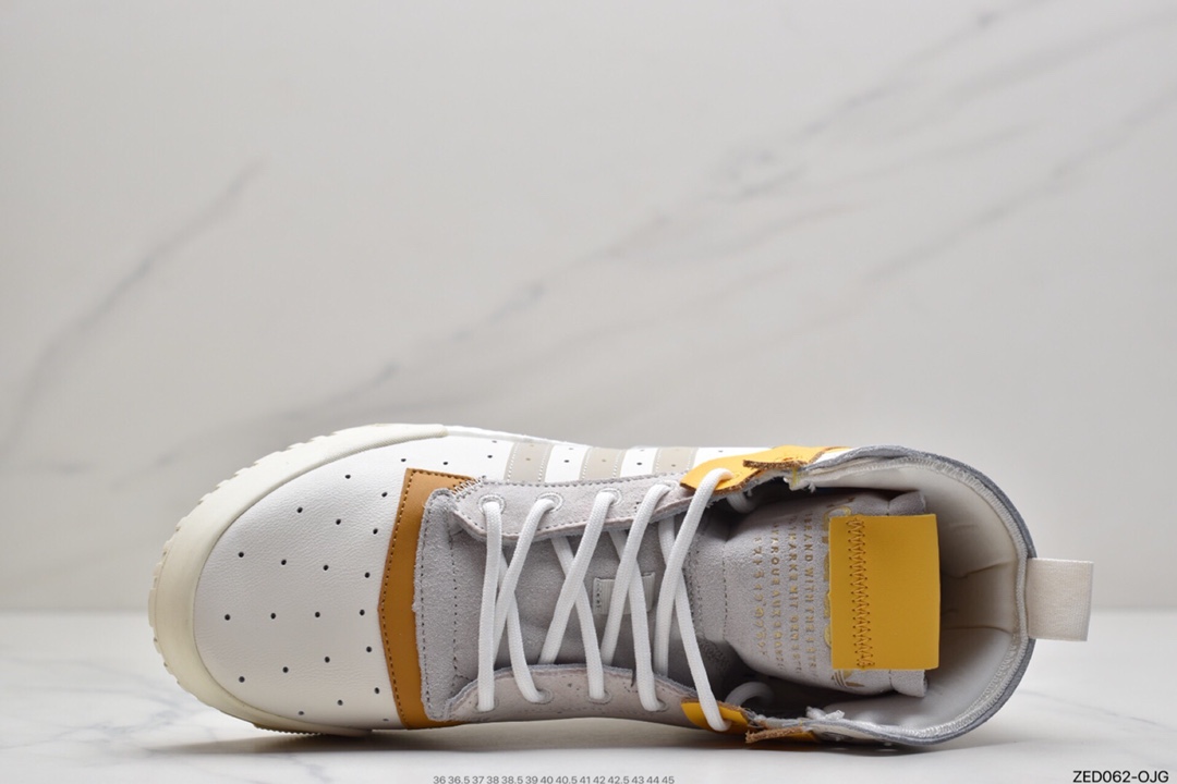 260 Adidas 阿迪达斯 Rivalry RM CHI 三叶草 BOOST中底 高帮皮面男女休闲板鞋 F35178