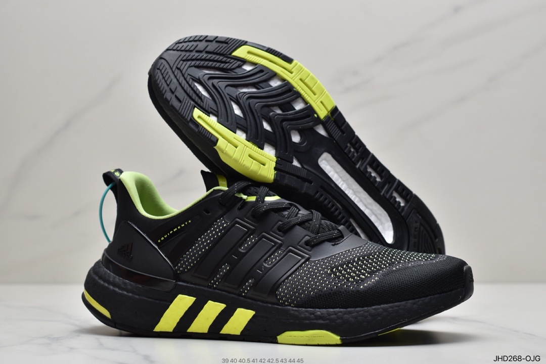 190 adidas阿迪达斯EQUIPMENT+ 运动鞋BOOST缓震透气休闲运动鞋跑步鞋H02759