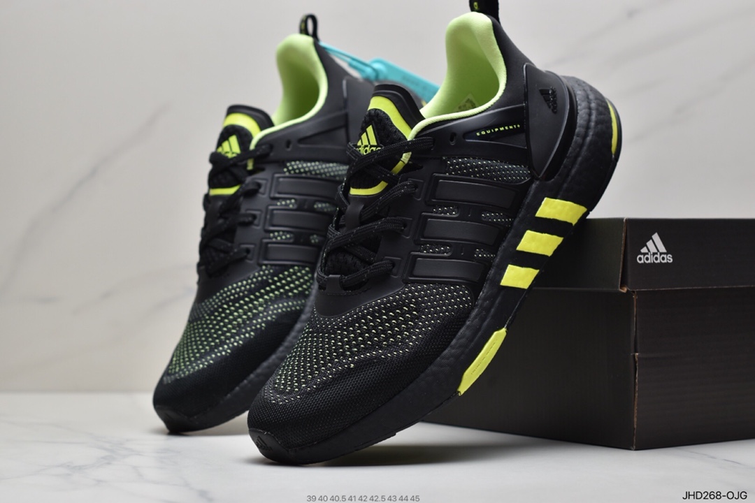 190 adidas阿迪达斯EQUIPMENT+ 运动鞋BOOST缓震透气休闲运动鞋跑步鞋H02759