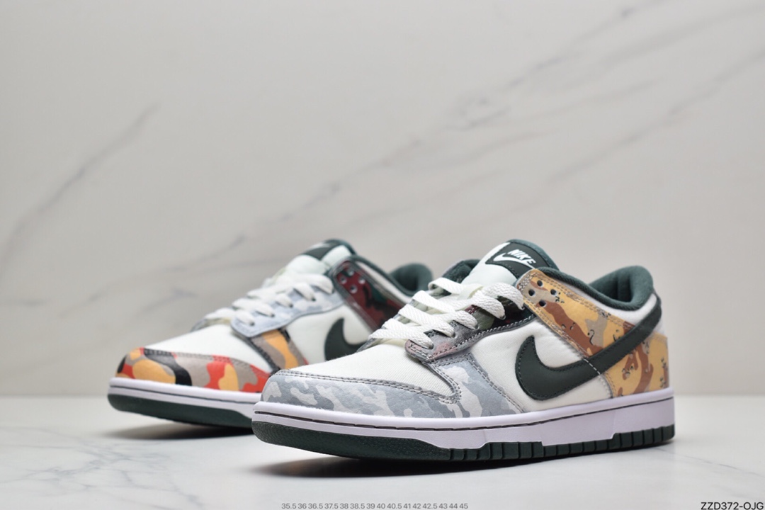 250 耐克Nike SB Dunk Low SE”Multi Camo”扣篮系列低帮休闲运动滑板板鞋DH0957-100