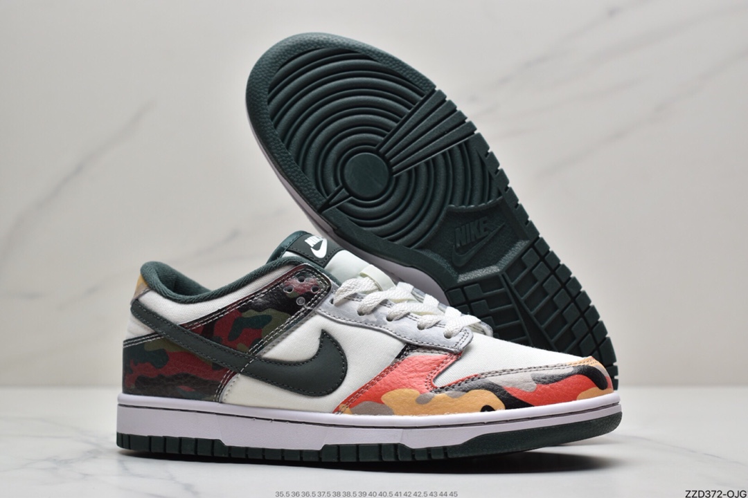 250 耐克Nike SB Dunk Low SE”Multi Camo”扣篮系列低帮休闲运动滑板板鞋DH0957-100