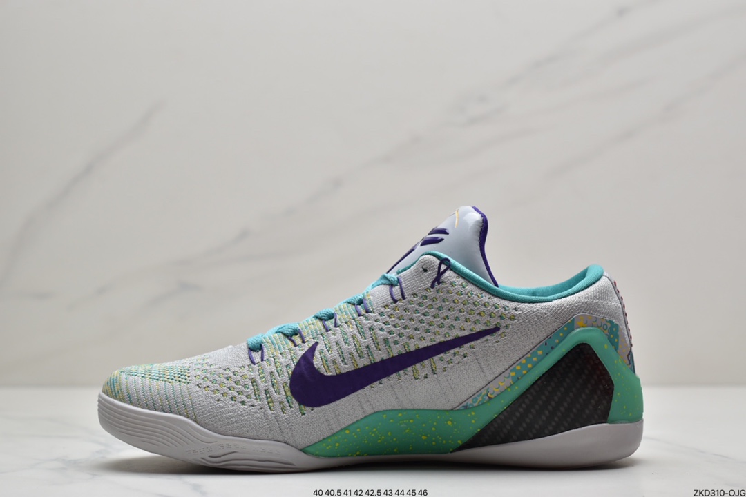 270 耐克Nike Kobe 9 Elite What The Kobe 耐克夏季新款彩虹色鸳鸯低帮精英篮球鞋678301-904