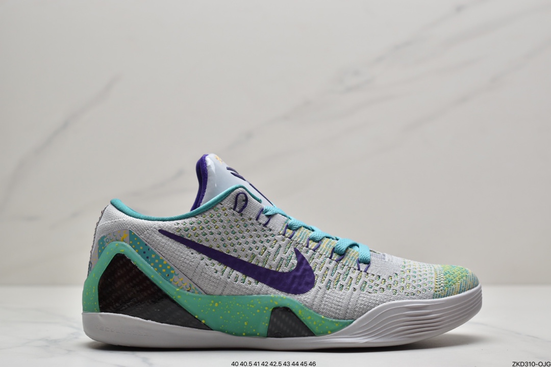270 耐克Nike Kobe 9 Elite What The Kobe 耐克夏季新款彩虹色鸳鸯低帮精英篮球鞋678301-904