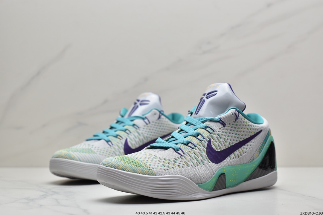 270 耐克Nike Kobe 9 Elite What The Kobe 耐克夏季新款彩虹色鸳鸯低帮精英篮球鞋678301-904