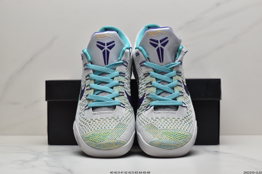 270 耐克Nike Kobe 9 Elite What The Kobe 耐克夏季新款彩虹色鸳鸯低帮精英篮球鞋678301-904