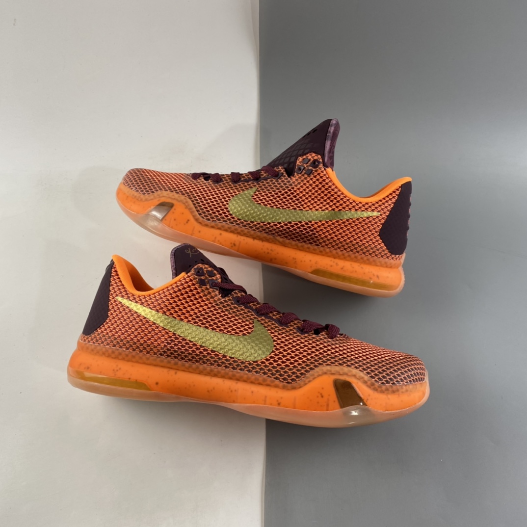 P260  NIKE Kobe 10 SiⅠk Road 科比10代男子耐磨防滑篮球鞋运动鞋 丝绸之路 705317-100