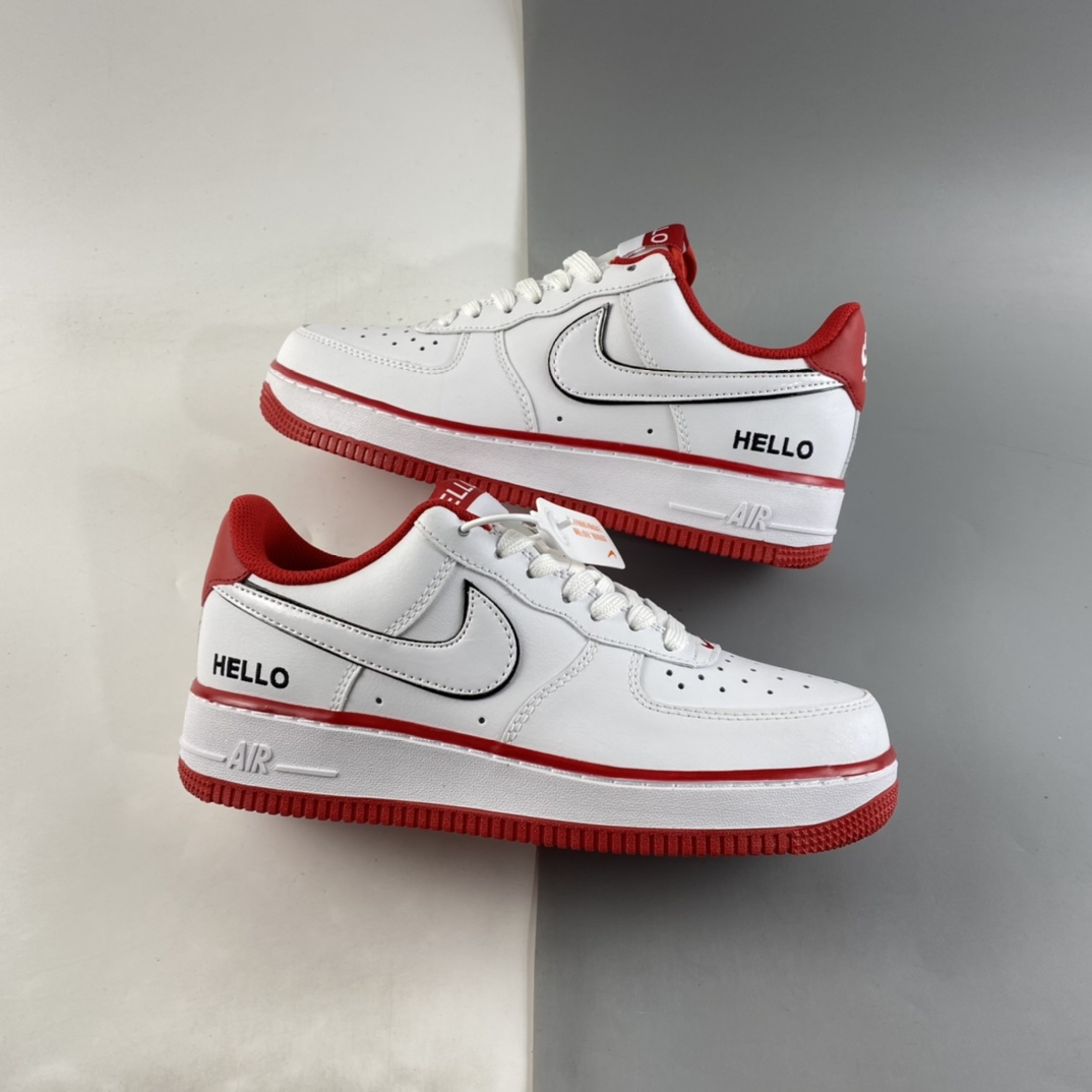 P200  NIKE Air Force 1’07 ”Hello” 空军一号低帮运动休闲板鞋 CZ0327-100