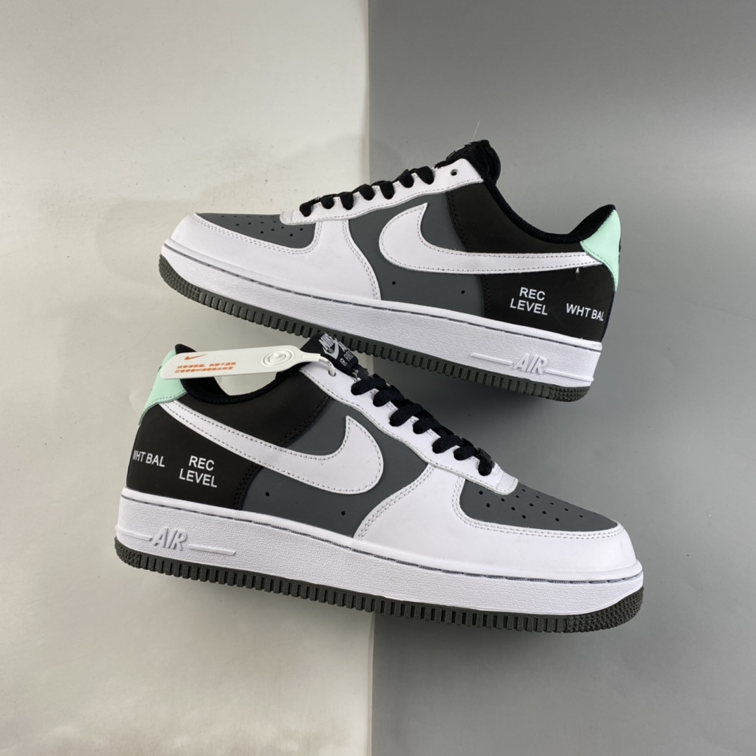 P240  NIKE Air Force 1 Low“Camcorder”摄影机 黑白灰 空军一号低帮运动休闲板鞋 GD5060-755