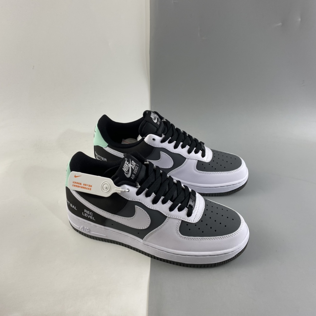 P240  NIKE Air Force 1 Low“Camcorder”摄影机 黑白灰 空军一号低帮运动休闲板鞋 GD5060-755