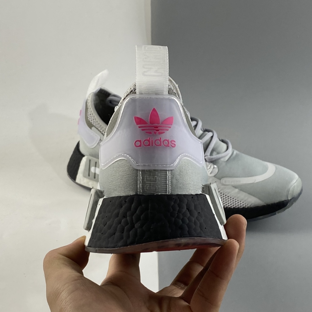 P190  Adidas  NMD_R1 SPECTOO 阿迪三叶草低帮休闲爆米花跑步鞋 FY9044
