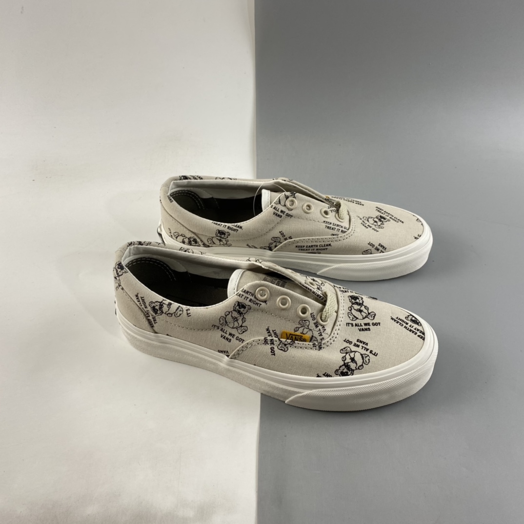 P140  Vans Era 范斯官方浅棕色小熊保护地球ERA系列 VN0A54F19M8