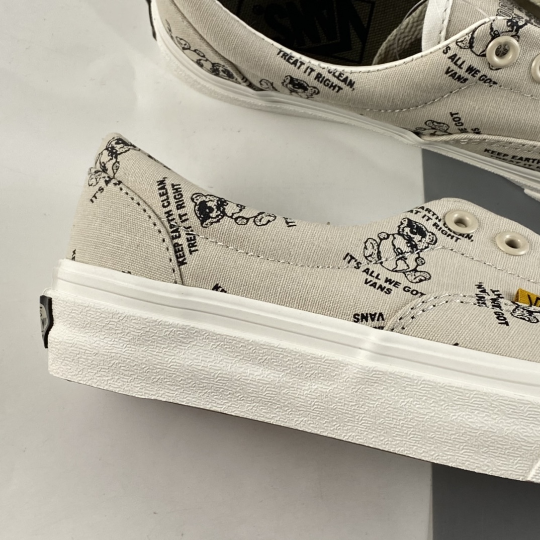 P140  Vans Era 范斯官方浅棕色小熊保护地球ERA系列 VN0A54F19M8