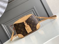 Louis Vuitton Handbags Camera Bags Monogram Canvas Cowhide Fabric Fall/Winter Collection Vintage Mini