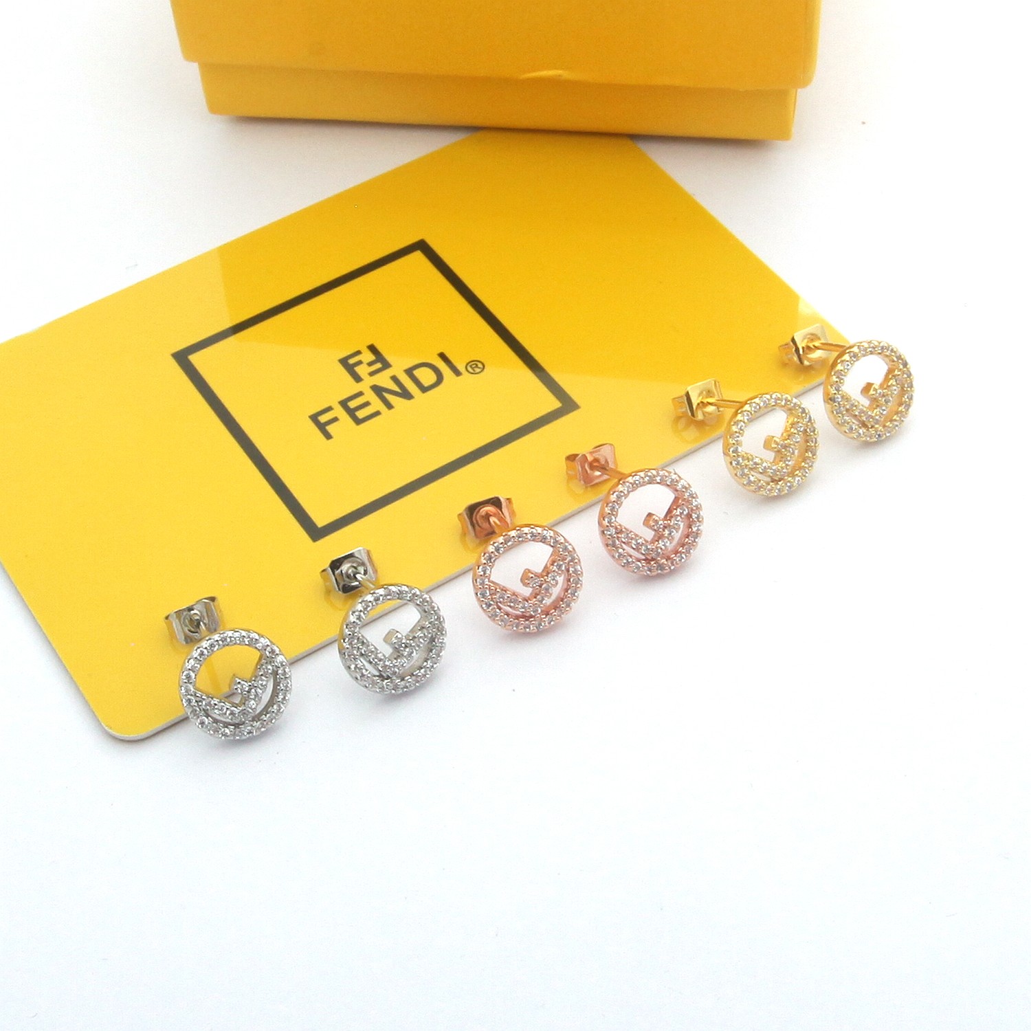芬迪 Fendi 高定典藏传世高定珠宝耳环项链戒指首饰 #B31D0330 3