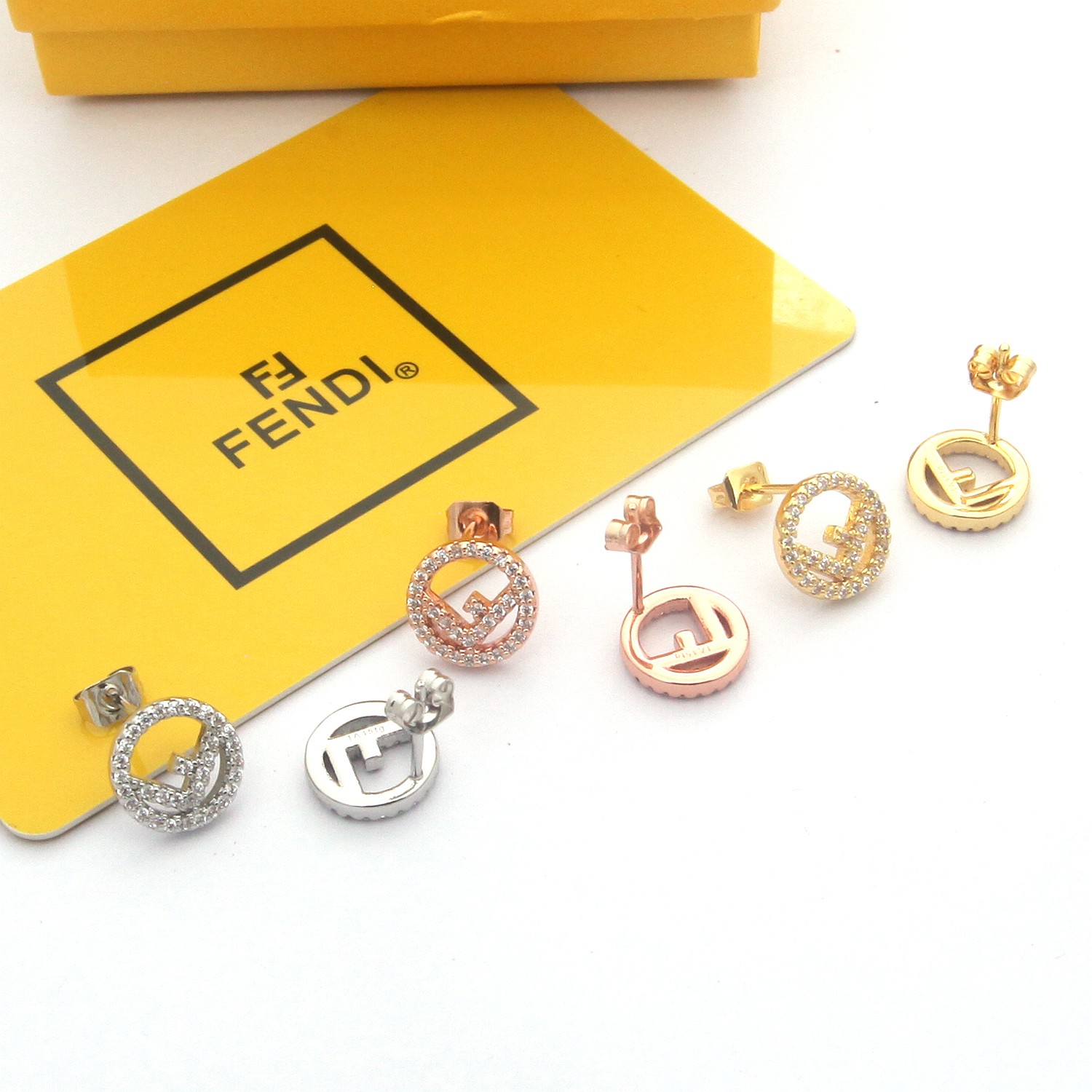 芬迪 Fendi 高定典藏传世高定珠宝耳环项链戒指首饰 #B31D0330 4