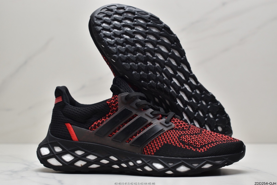 230 阿迪达斯ULTRABOOST WER DNA针织透气鞋面真爆大底复古跑鞋GY4166
