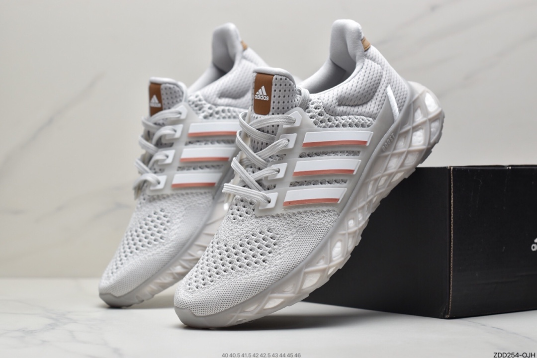 230 阿迪达斯ULTRABOOST WER DNA针织透气鞋面真爆大底复古跑鞋GY4166