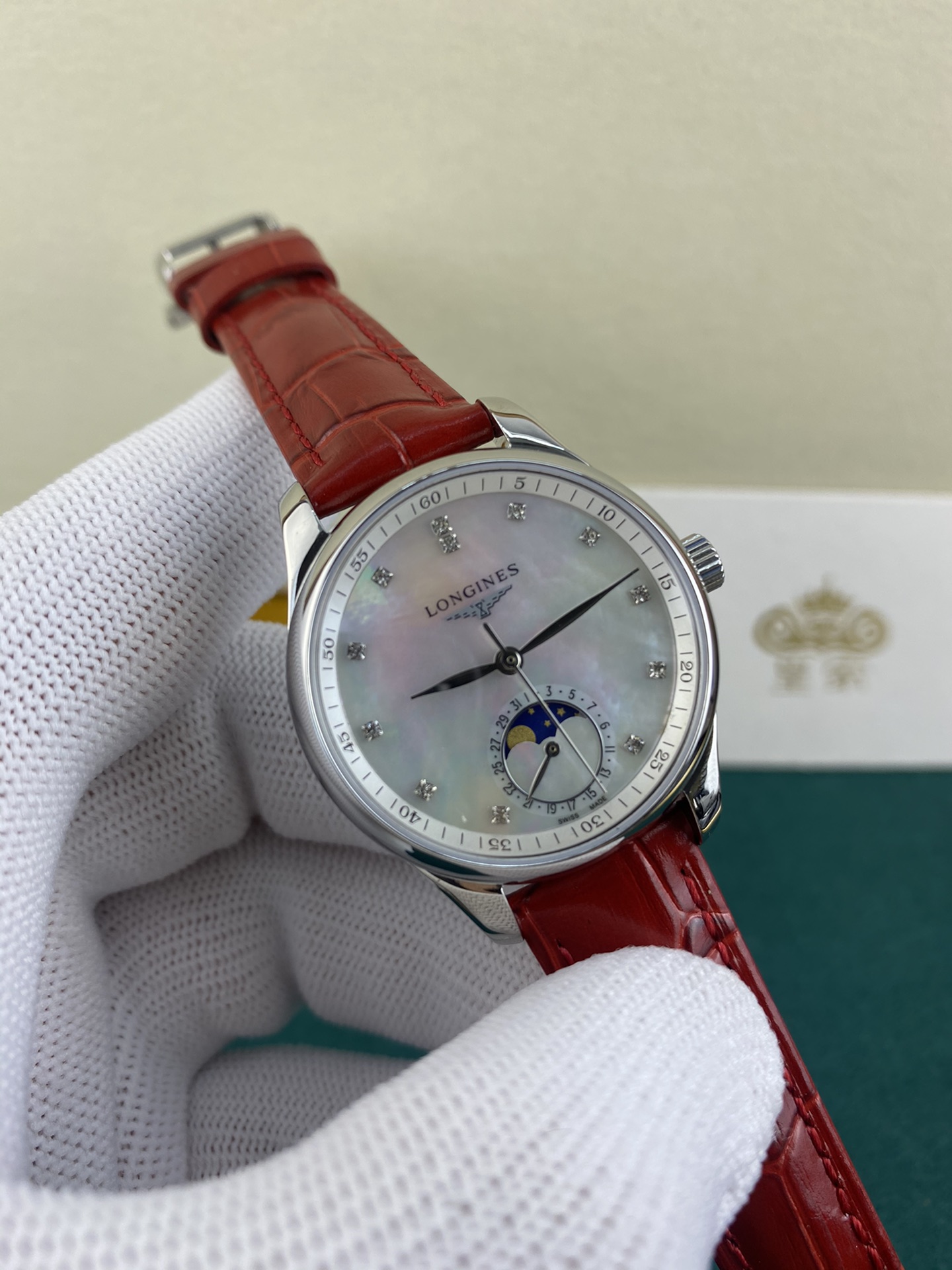 Longines 皇家 浪琴名匠系列女款月相少见的女神款