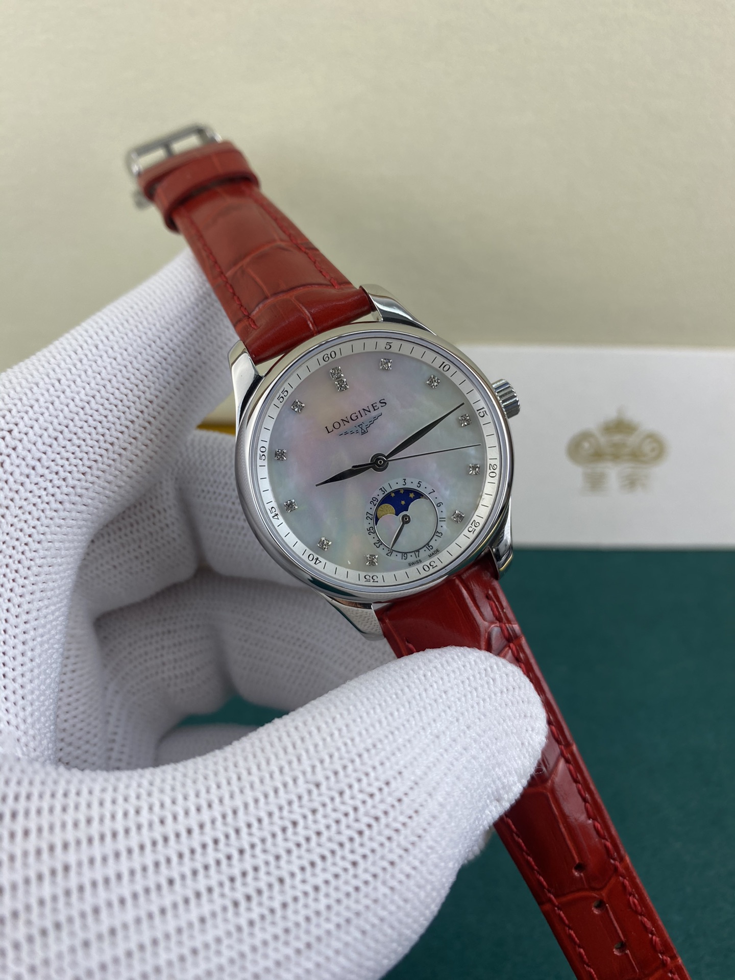 Longines 皇家 浪琴名匠系列女款月相少见的女神款