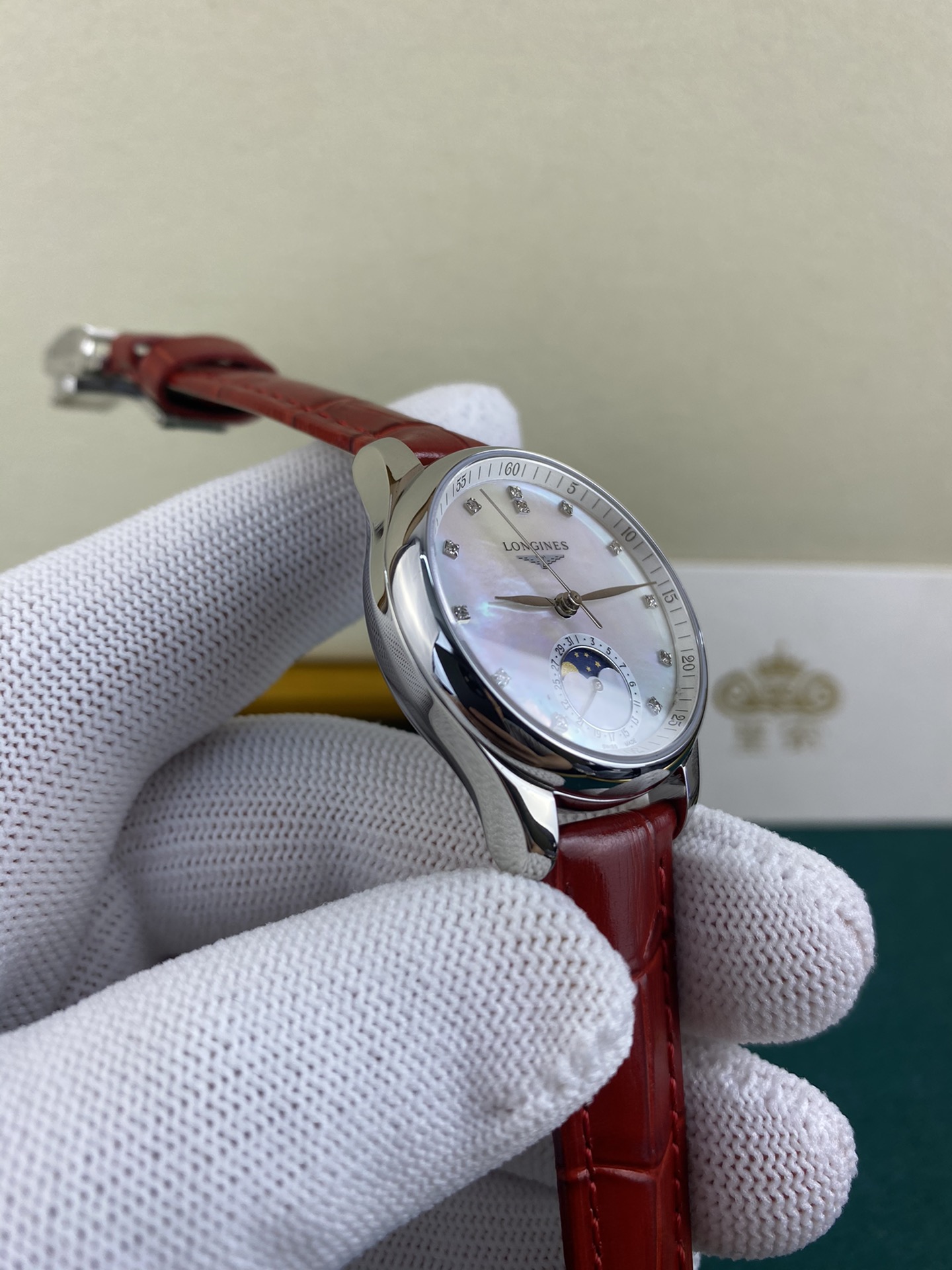 Longines 皇家 浪琴名匠系列女款月相少见的女神款