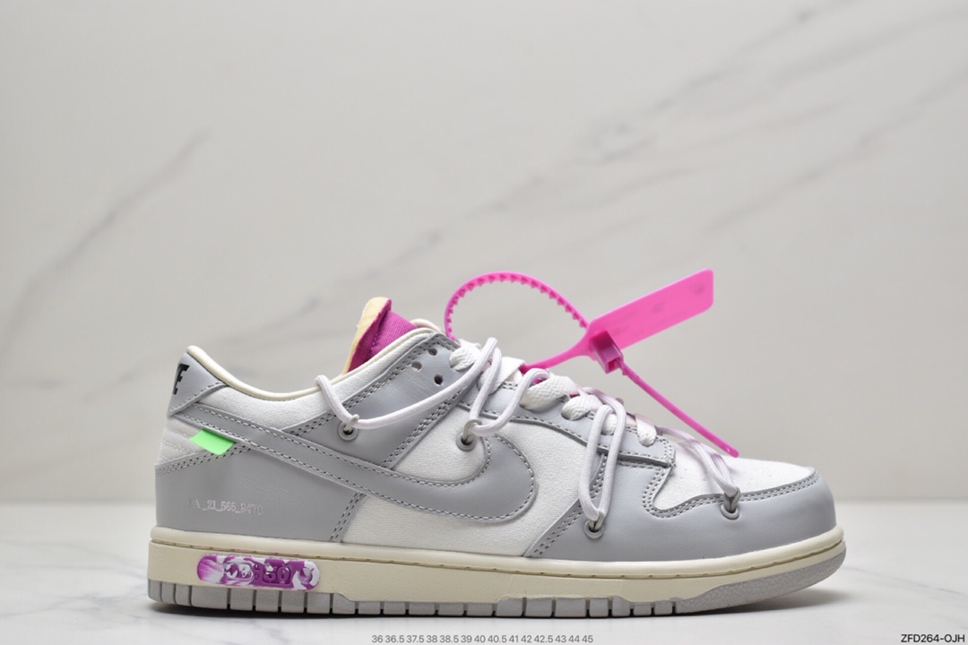 280 Off-White x Nike Dunk Low NO.3白鞋带 蓝扣 DM1602-118