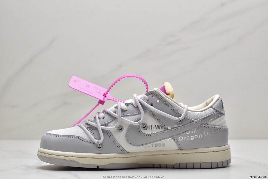 280 Off-White x Nike Dunk Low NO.3白鞋带 蓝扣 DM1602-118