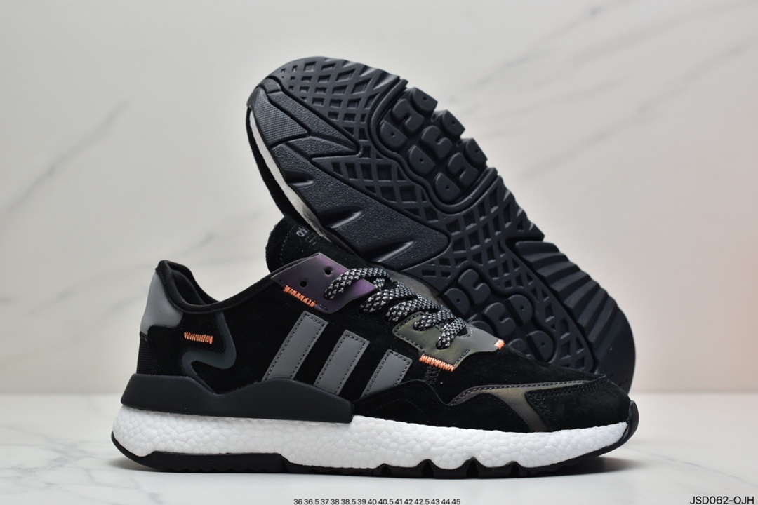 200 阿迪达斯Adidas Nite Jogger 复古休闲运动跑鞋FV3585