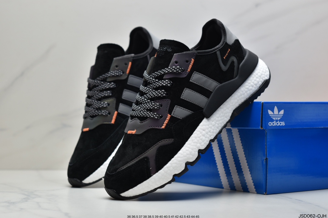 200 阿迪达斯Adidas Nite Jogger 复古休闲运动跑鞋FV3585
