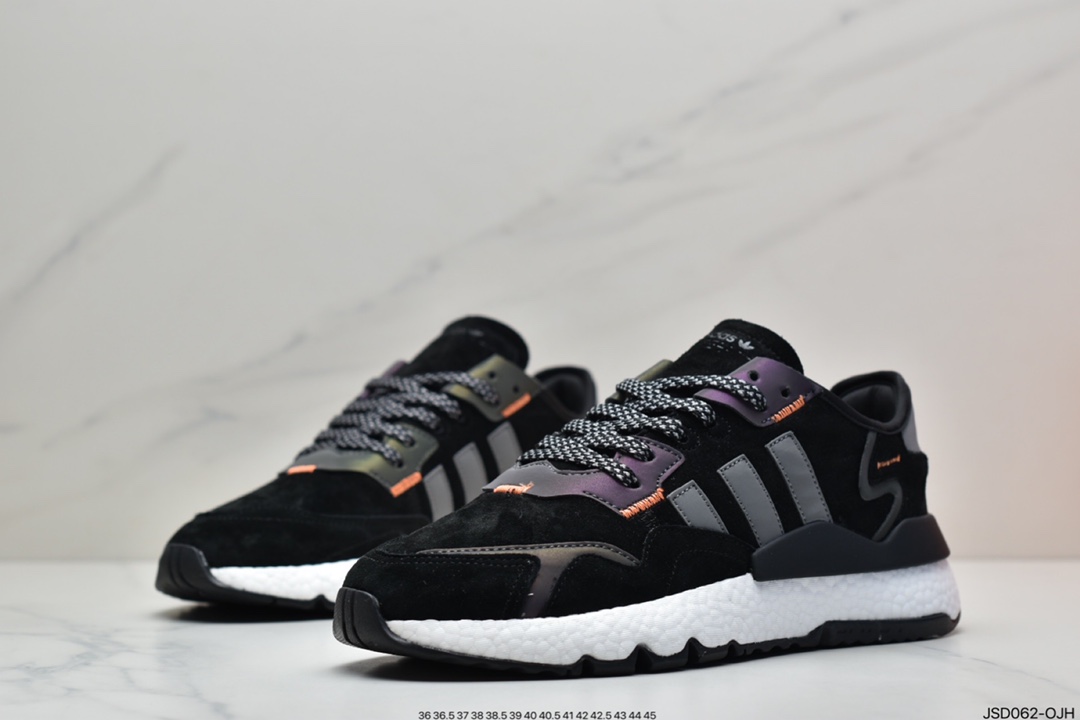 200 阿迪达斯Adidas Nite Jogger 复古休闲运动跑鞋FV3585