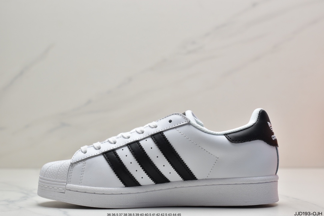 130  阿迪达斯/Adidas Originals Superstar”White/Black/Gold”贝壳头经典百搭休闲运动板鞋 EG4958