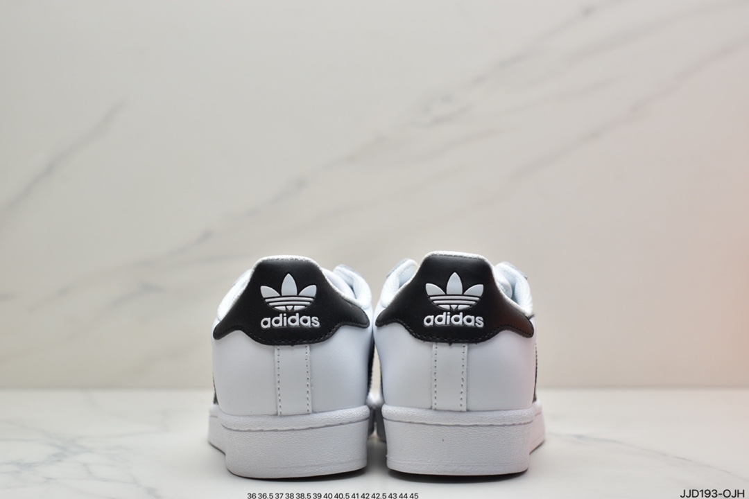130  阿迪达斯/Adidas Originals Superstar”White/Black/Gold”贝壳头经典百搭休闲运动板鞋 EG4958