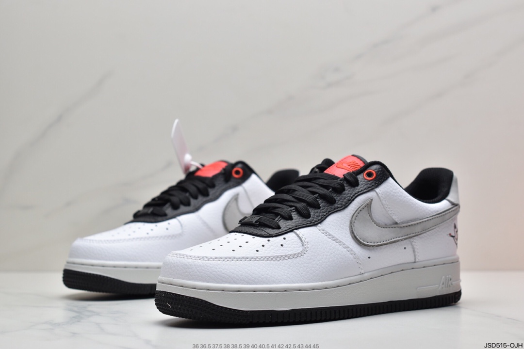 200 耐克NK Air Force 1’07 SE 空军一号低帮经典板鞋 黑红薄荷绿仙鹤 DA8482-100