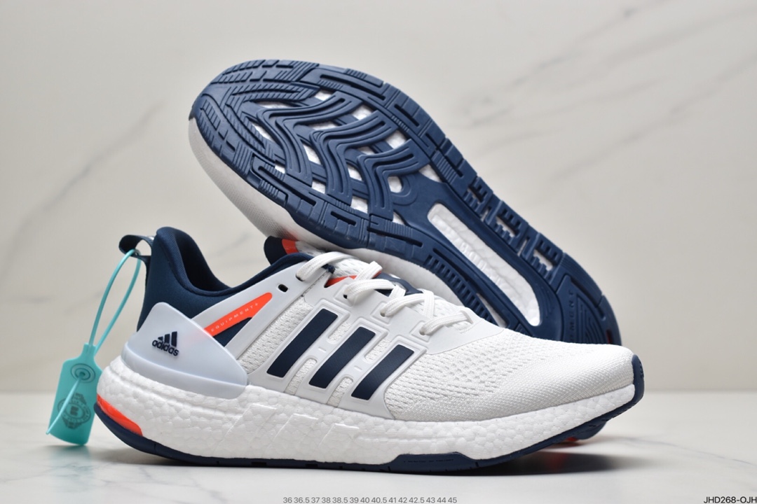 190 adidas阿迪达斯EQUIPMENT+ 运动鞋BOOST缓震透气休闲运动鞋跑步鞋H02758