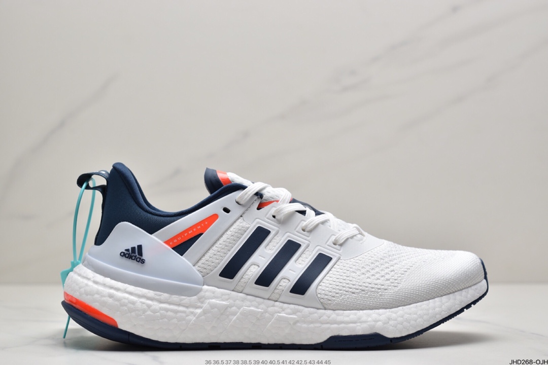 190 adidas阿迪达斯EQUIPMENT+ 运动鞋BOOST缓震透气休闲运动鞋跑步鞋H02758