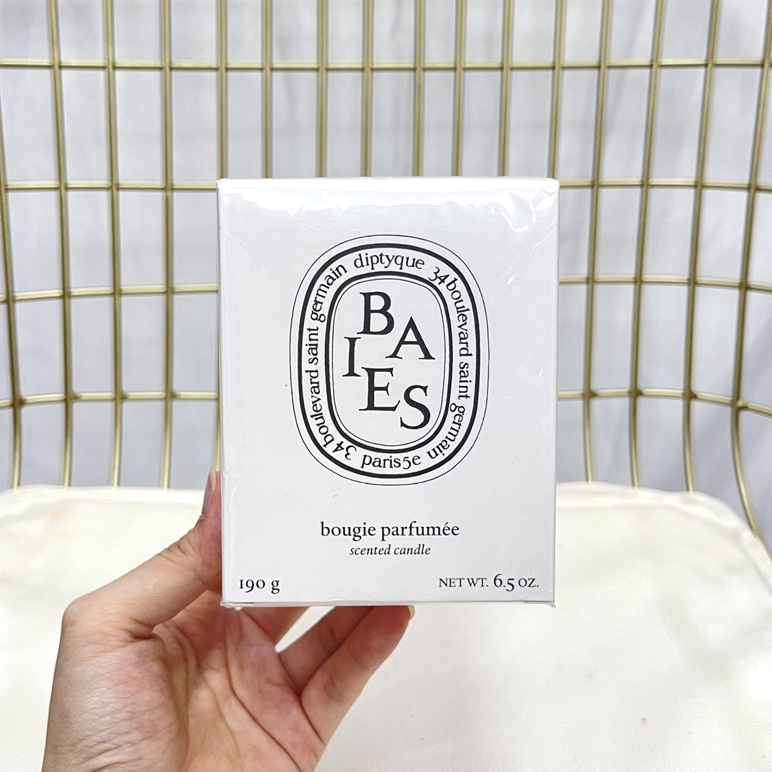 70! Velas aromáticas Diptyque: baya, rosa, higo, sándalo, ámbar, nardo, fresia, mimosa