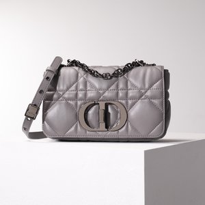 Dior Caro Bags Handbags Embroidery Cowhide Chains