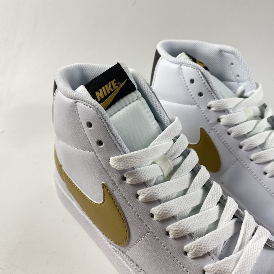 P160  NIKE Blazer Mid Retro 开拓者皮面高帮百搭休闲运动板鞋 AV9375-107