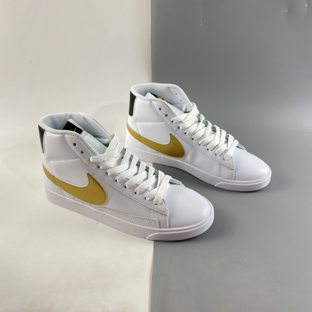 P160  NIKE Blazer Mid Retro 开拓者皮面高帮百搭休闲运动板鞋 AV9375-107