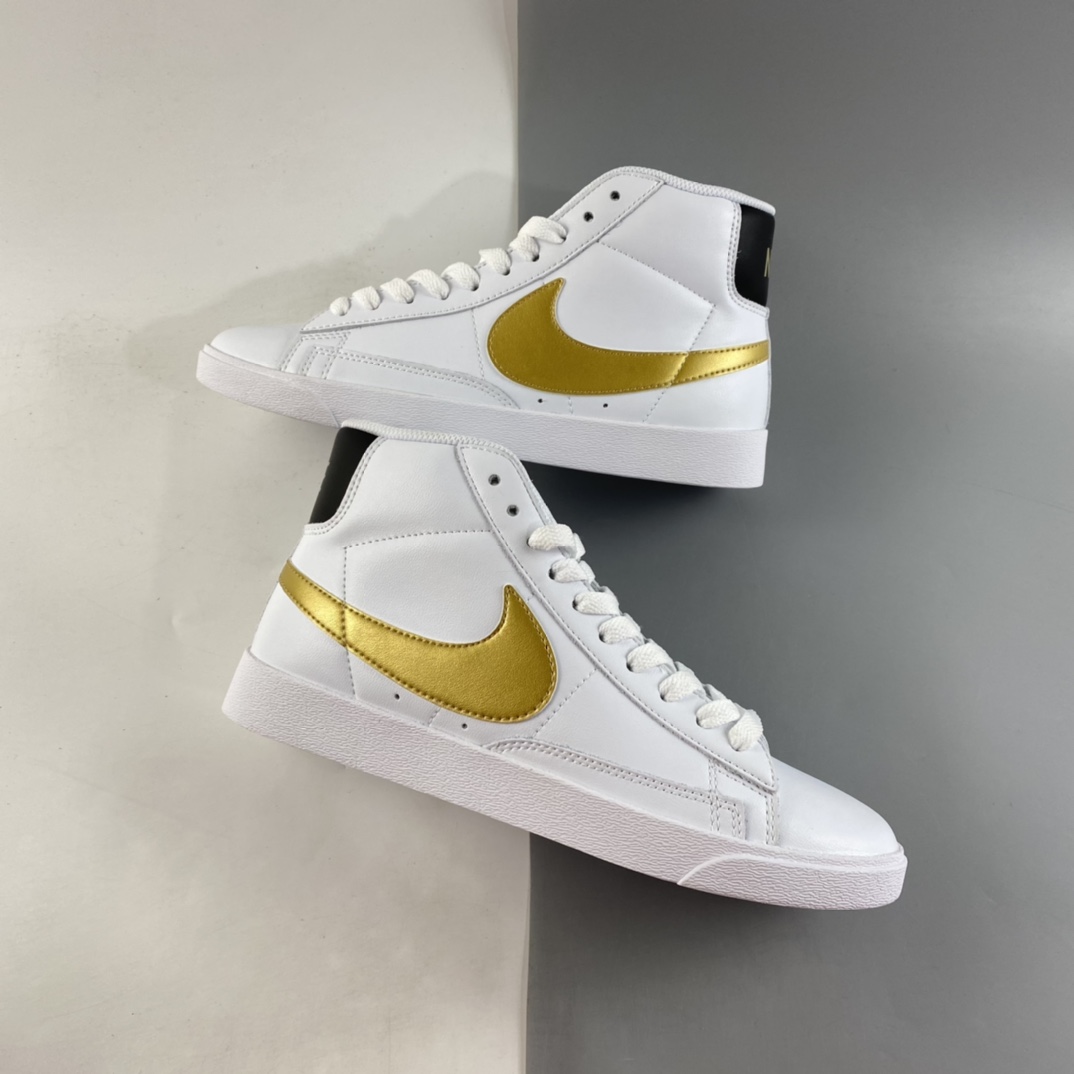 P160  NIKE Blazer Mid Retro 开拓者皮面高帮百搭休闲运动板鞋 AV9375-107