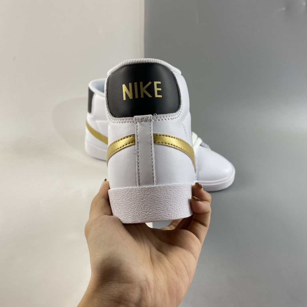 P160  NIKE Blazer Mid Retro 开拓者皮面高帮百搭休闲运动板鞋 AV9375-107