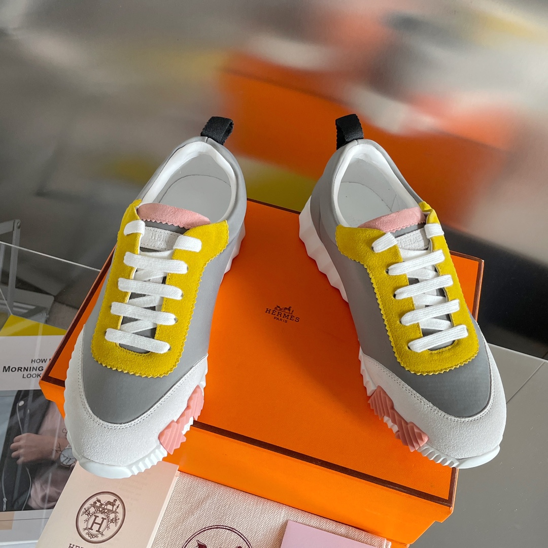 Hermes Zapatos Zapatillas deportivas Personalizar la réplica de mejor calidad
 Universal para hombres y mujeres Lona Chamois Piel cabra Caucho oveja Tpu Casual