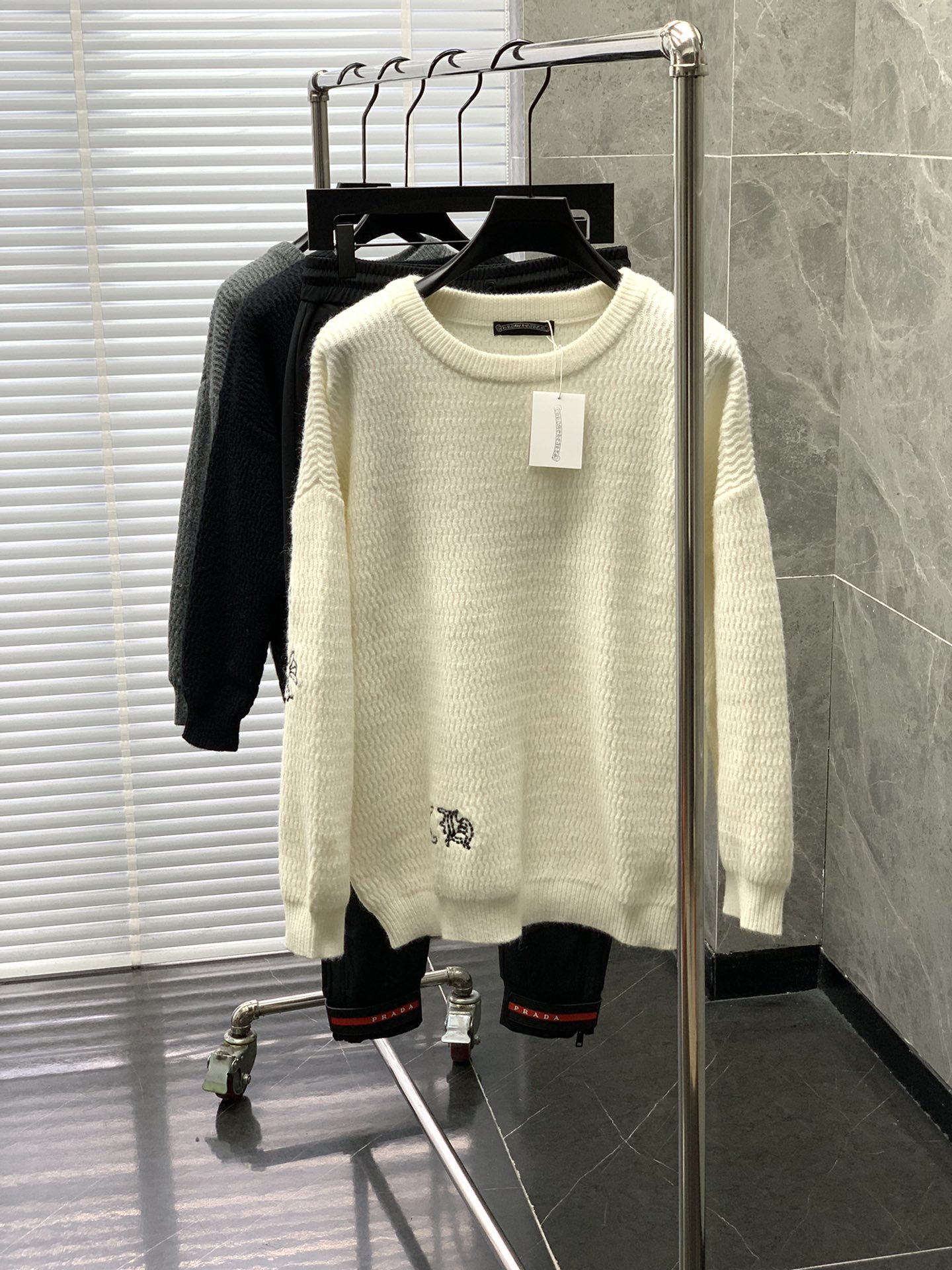 Chrome Hearts Clothing Knit Sweater Sweatshirts Embroidery Knitting Fall/Winter Collection Fashion Casual