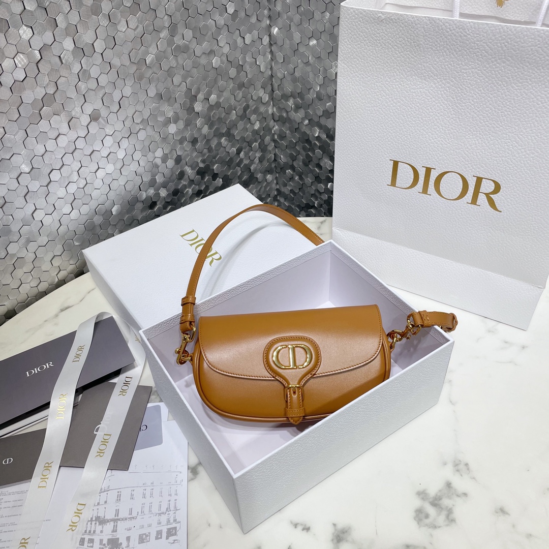 Dior Handbags Crossbody & Shoulder Bags Gold Vintage Cowhide Sweatpants