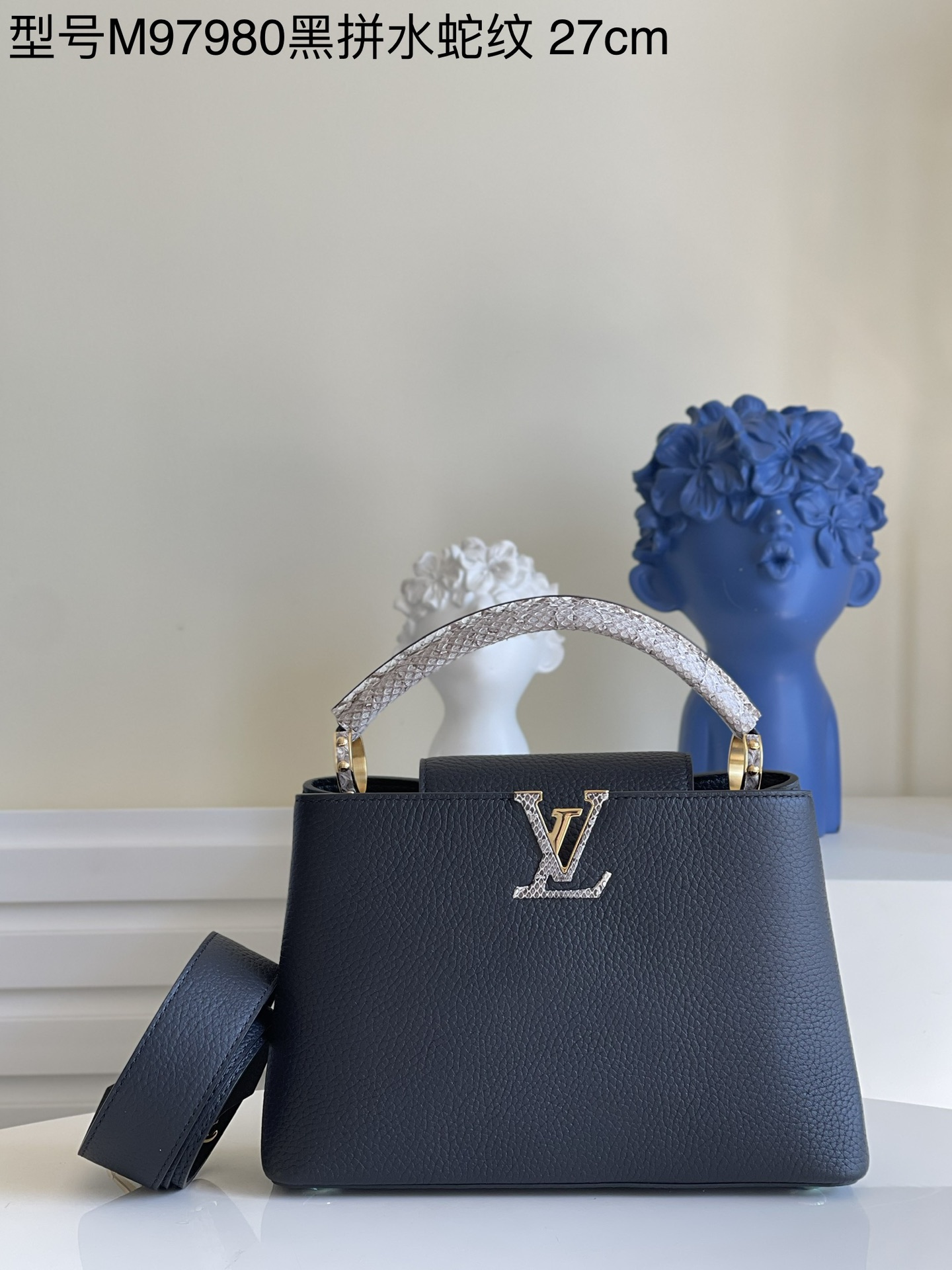 Louis Vuitton LV Capucines Bags Handbags sell Online
 Black Calfskin Cowhide M97980