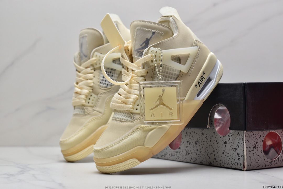 380 耐克/Nike Air Jordan 4 Retr OG”White/Cement”AJ4代中帮复古休闲运动文化篮球鞋CV9388-100