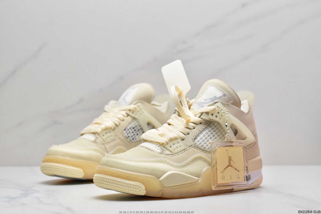 380 耐克/Nike Air Jordan 4 Retr OG”White/Cement”AJ4代中帮复古休闲运动文化篮球鞋CV9388-100