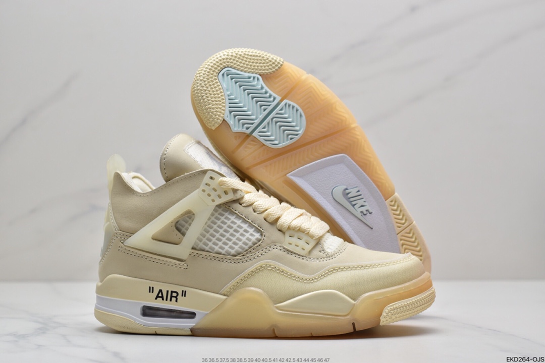 380 耐克/Nike Air Jordan 4 Retr OG”White/Cement”AJ4代中帮复古休闲运动文化篮球鞋CV9388-100